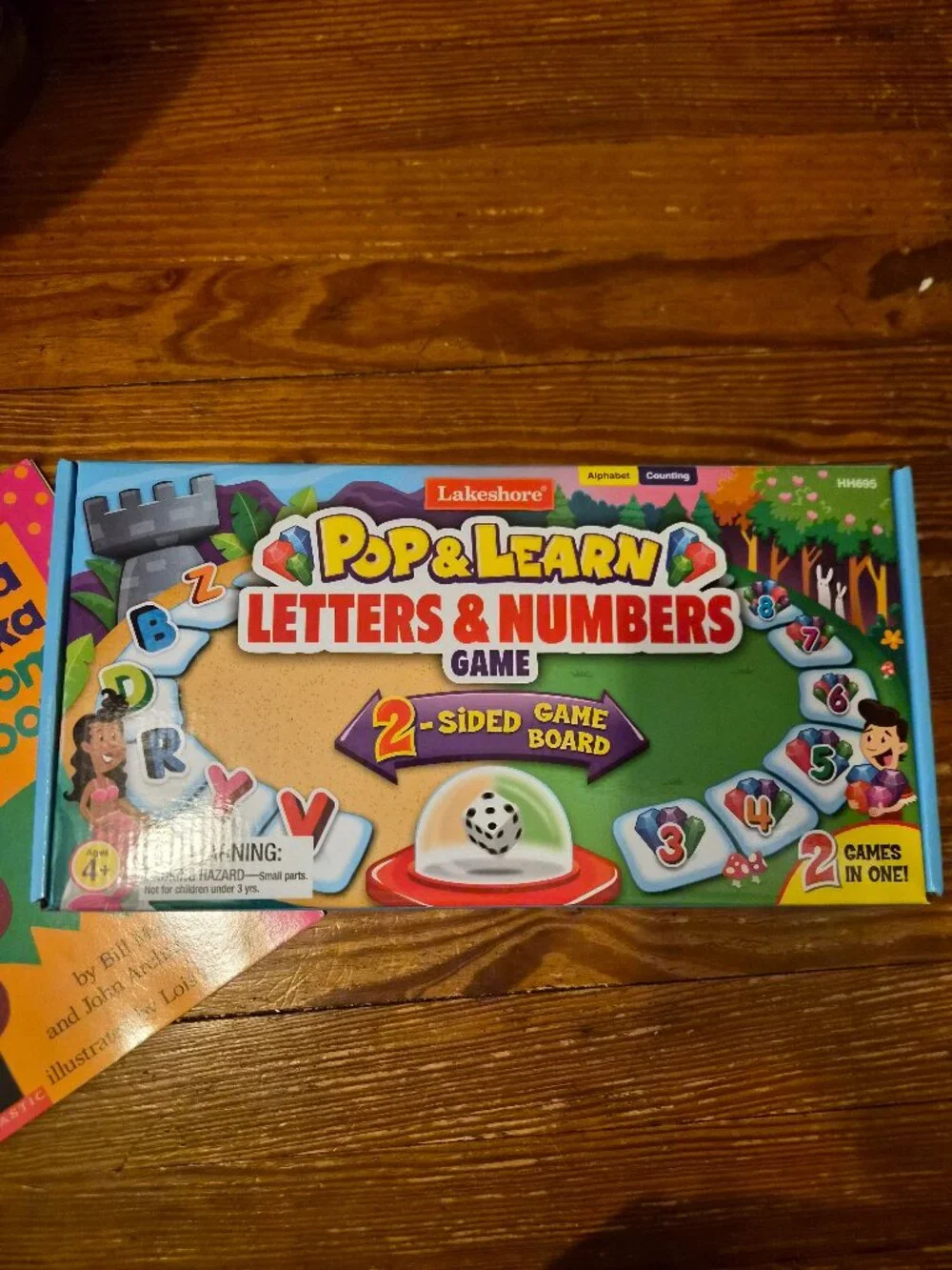 Lakeshore Pop & Learn Letters & Numbers Game + Chicka Chicka Boom Boom Book